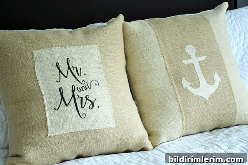 Burlap Pillows