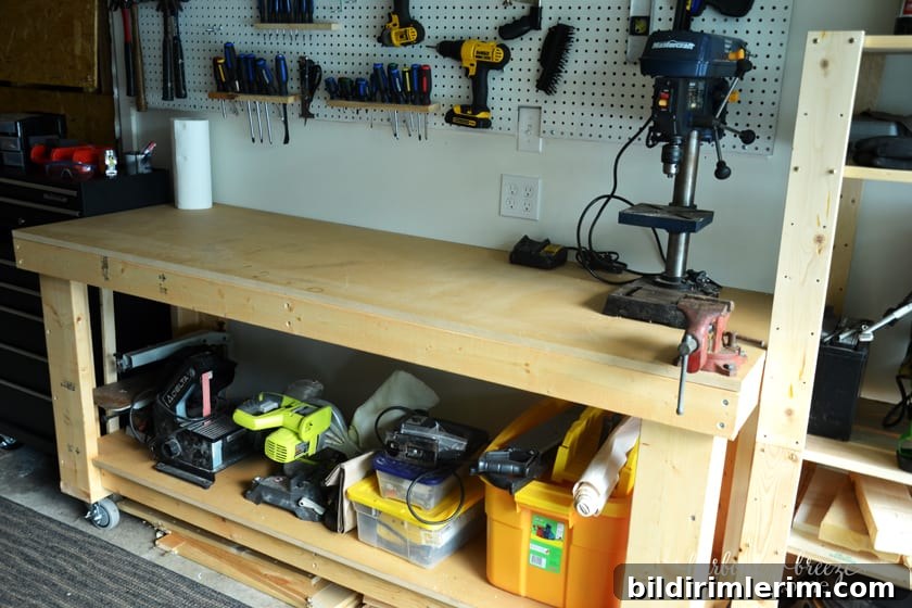 organized garage workshop