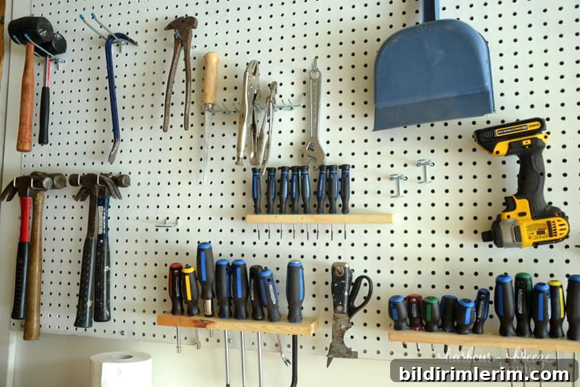 organized garage workshop