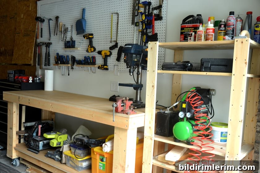 organized garage workshop
