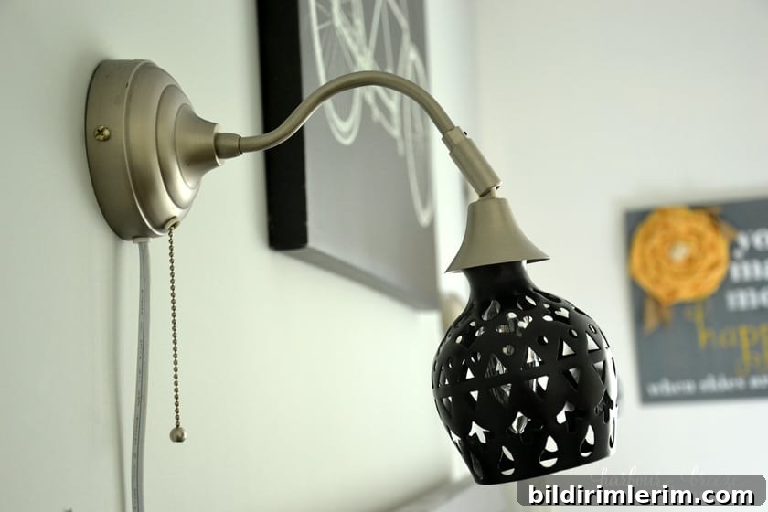 DIY Lampshade for Ikea's Arstid Wall Lamp