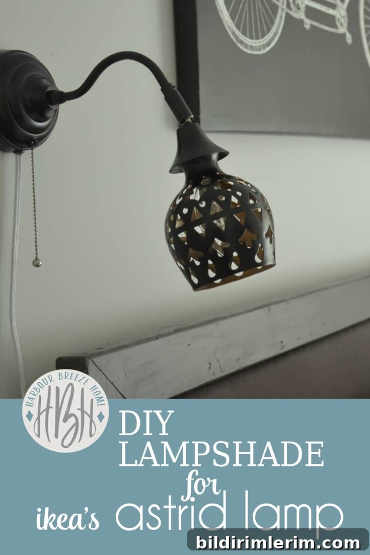 DIY Lampshade for Ikea's Arstid Wall Lamp