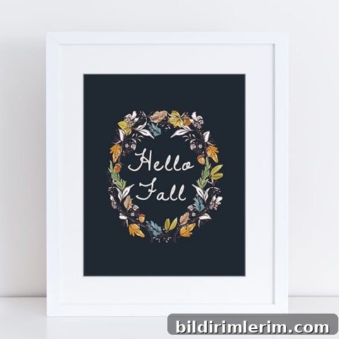 Image for 3 Free Printables for Fall - Just print & hang!