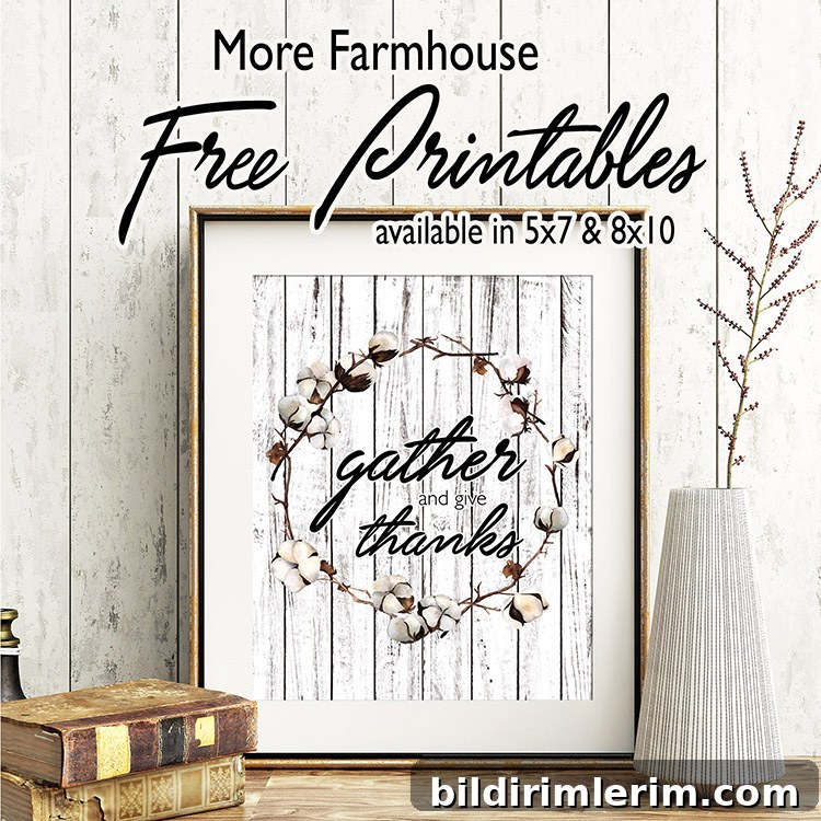 Image for More Farmhouse Free Printables