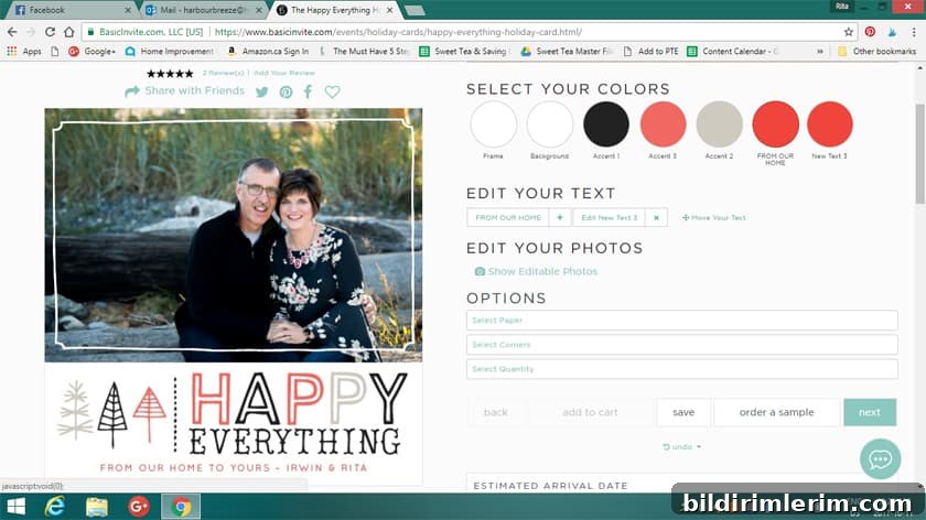 How to design Christmas cards with Basic Invite
