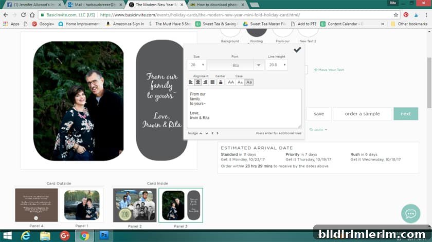 How to design Christmas cards with Basic Invite