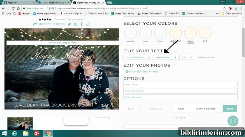 How to design Christmas cards with Basic Invite