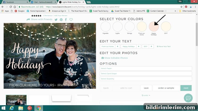 How to design Christmas cards with Basic Invite