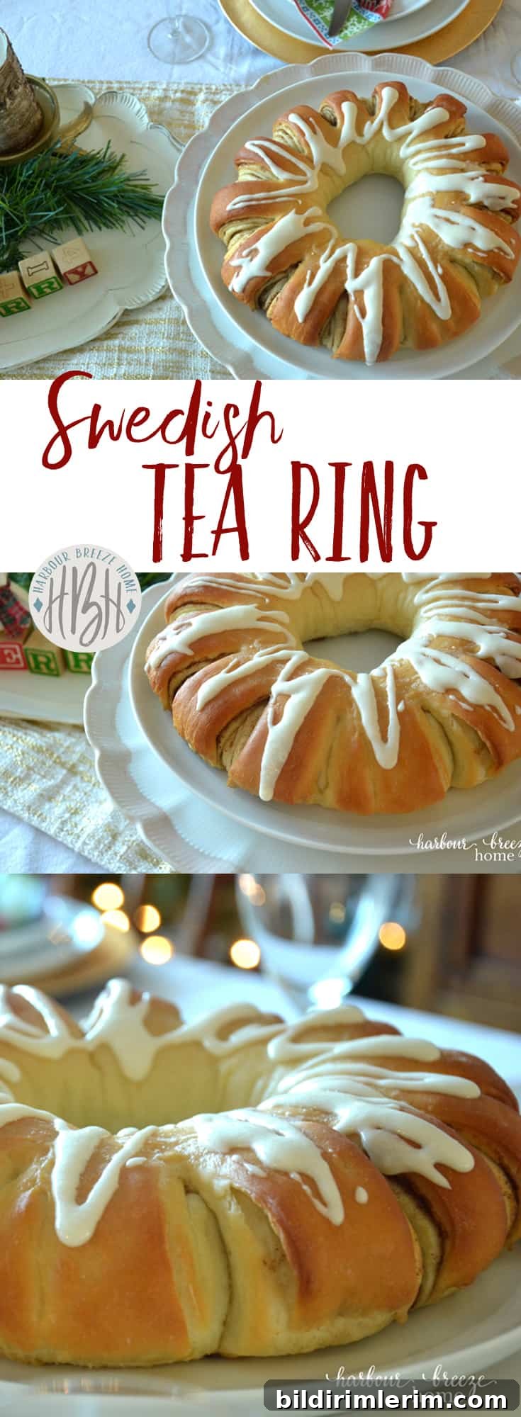 Swedish Tea Ring on a platter