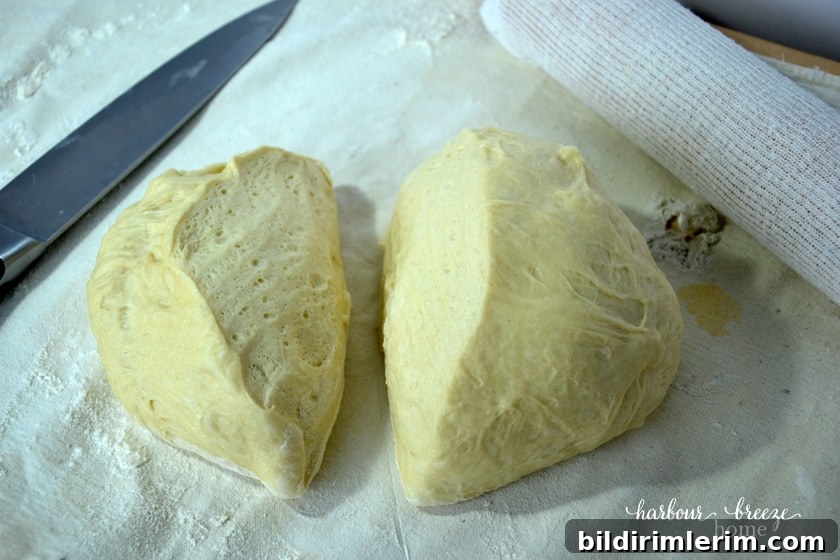 Rolling dough for Swedish Tea Ring