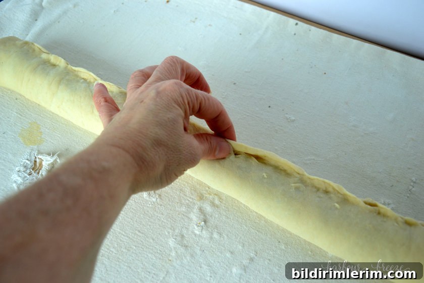 Form dough into a ring