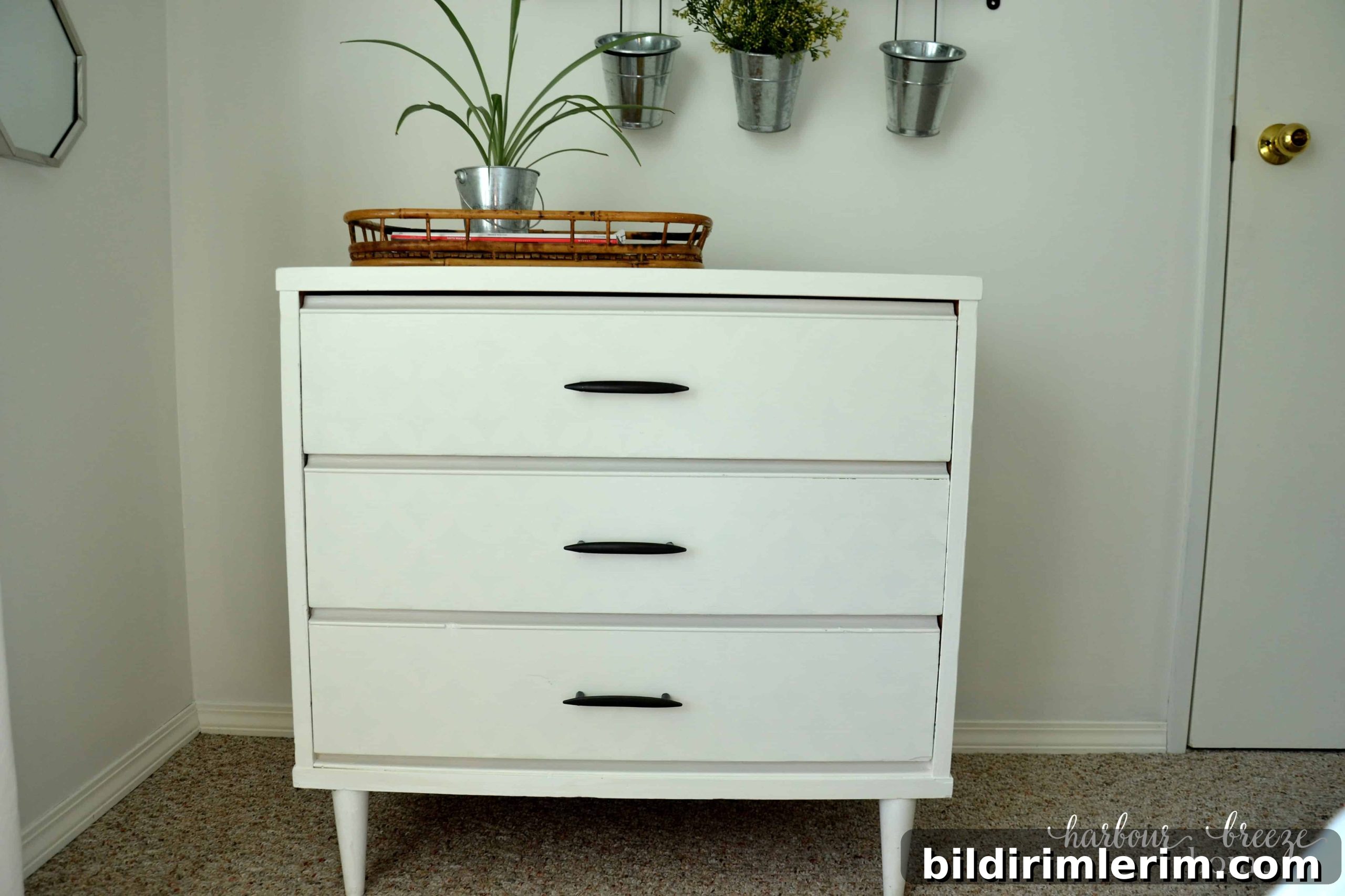 2017 Craft and DIY Project Ideas 3 Before and after painted dresser makeover showing refreshed finish