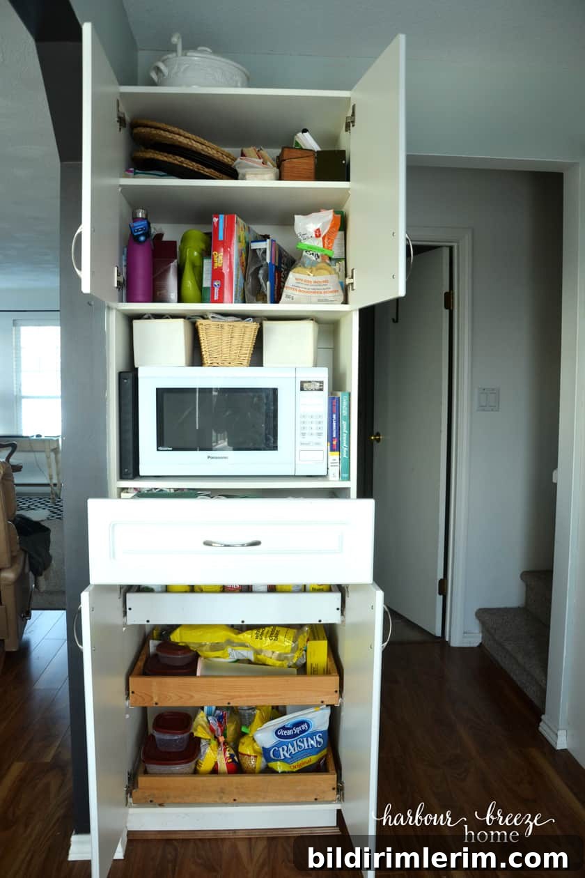 cupboard pantry organization when it was messy