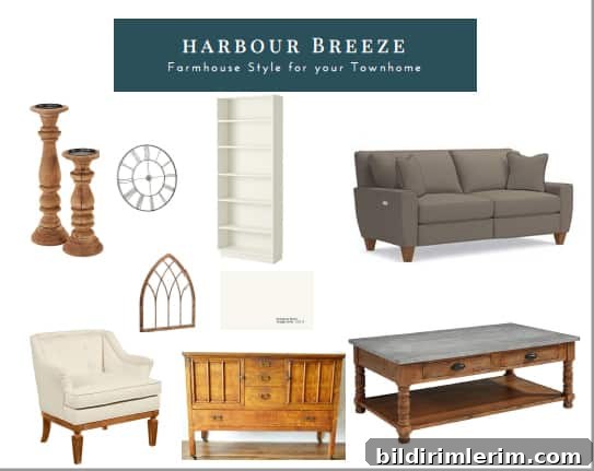 Mood boards for One Room Challenge townhouse living room makeover