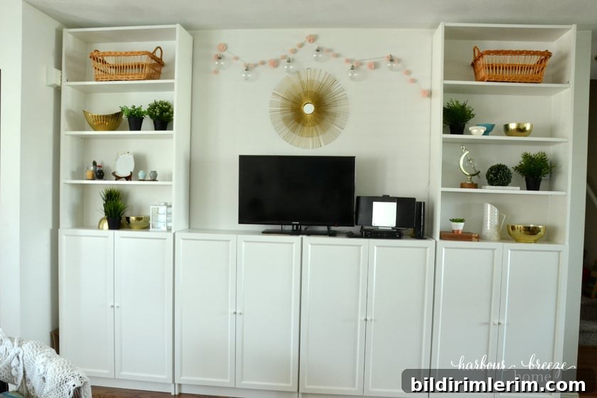 Billy Bookcase system in living room