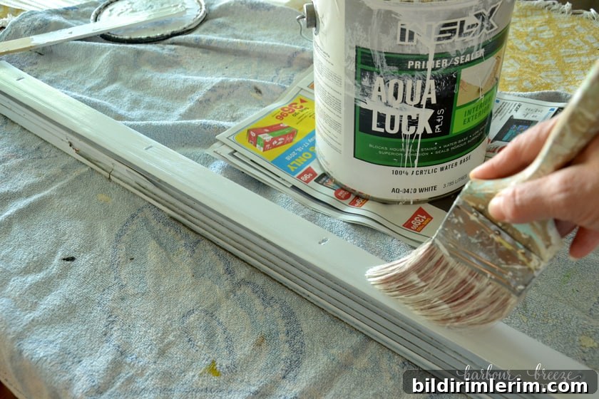 How to paint vinyl door sweeps a custom color applying paint primer with a brush
