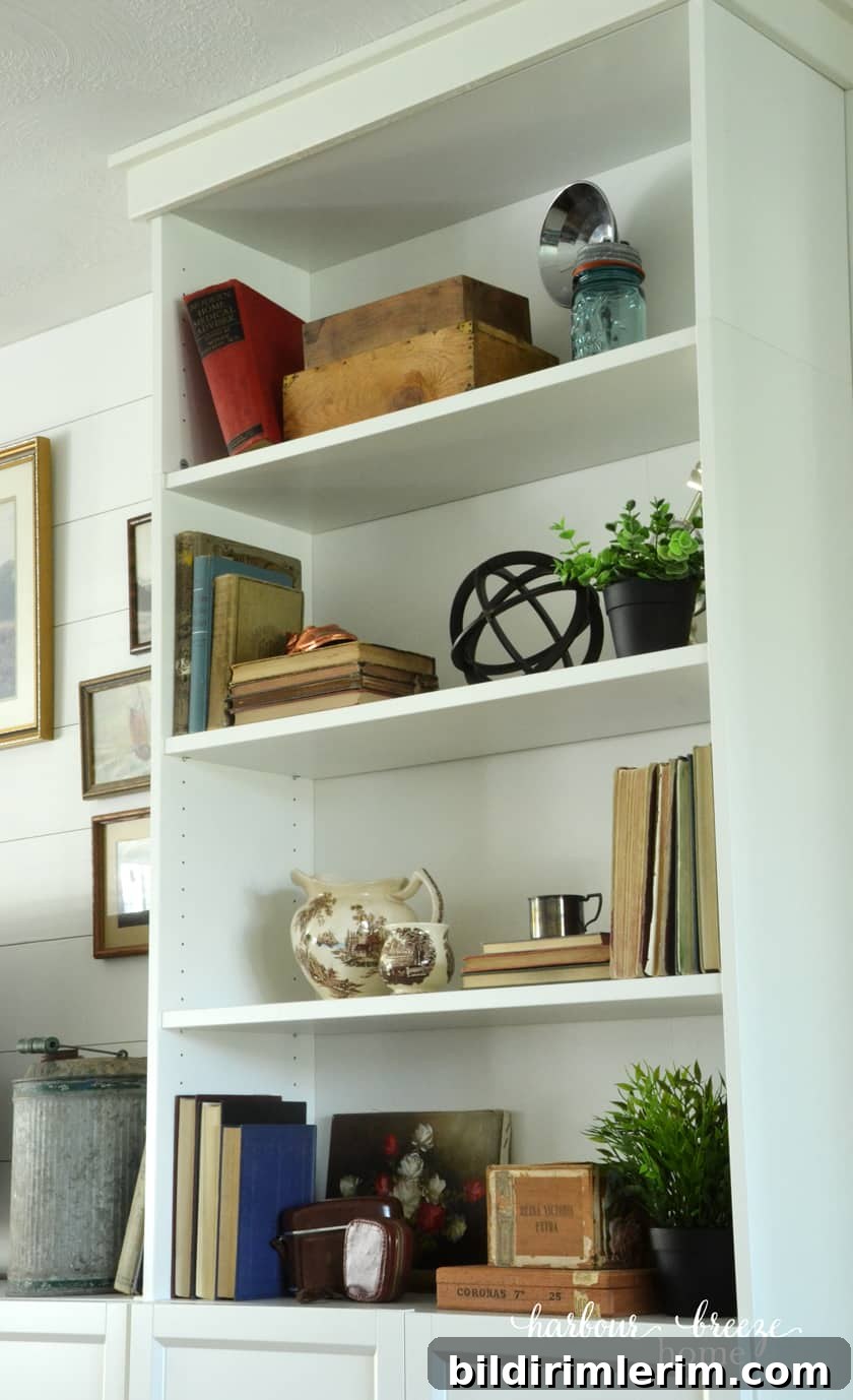 diy built ins from Ikea bookshelf
