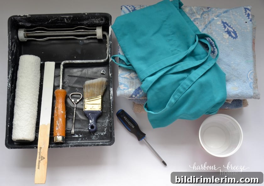 painting supplies needed to paint a room