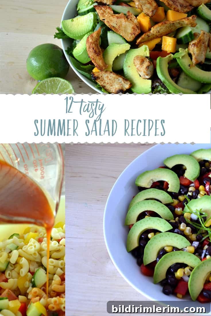 Collage of Salad Pictures
