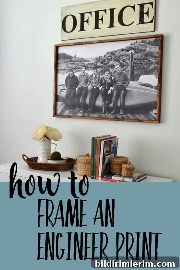 How to Frame and Engineer Print | A Budget Friendly Large Wall Art Project img 12612 1