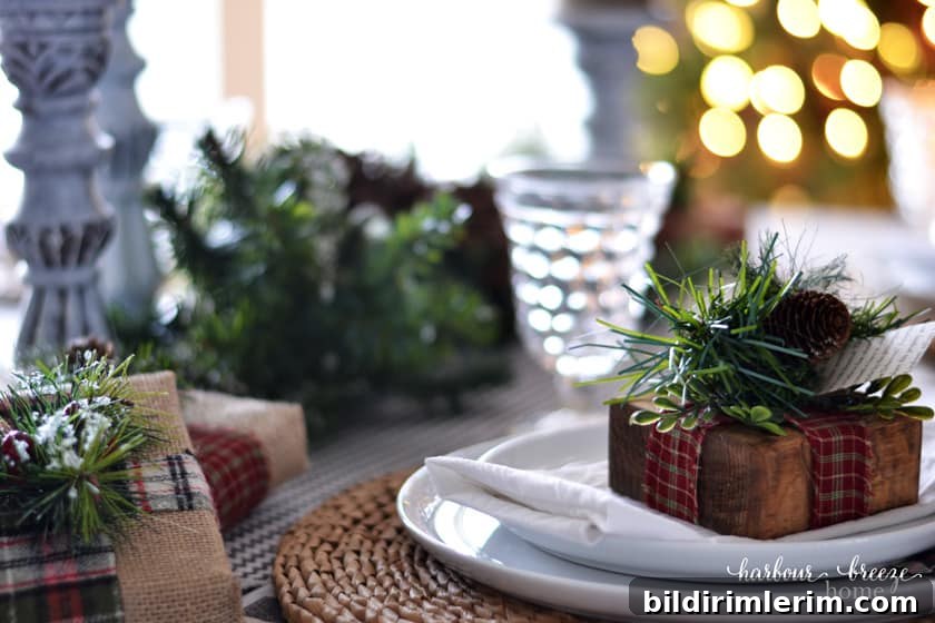 Classic Farmhouse Christmas Tablescape Inspiration 5 Farmhouse Christmas Table Setting