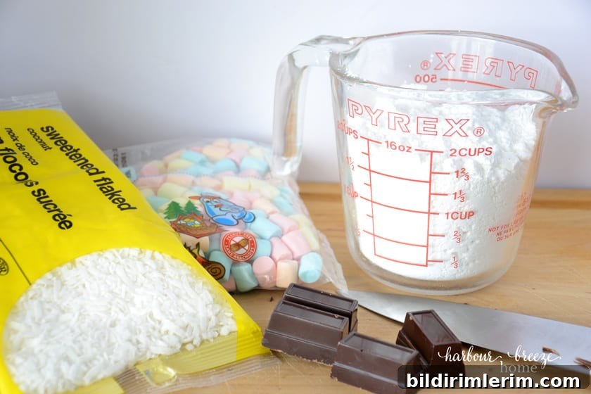 Ingredients for cathedral windows cookies