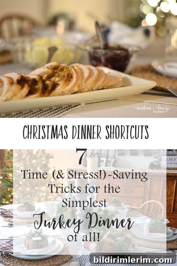 Easy Christmas Dinner Menu | 7 Christmas Dinner Shortcuts that will save you a ton of time and stress! #christmas #christmasrecipe #farmhouse #midlife