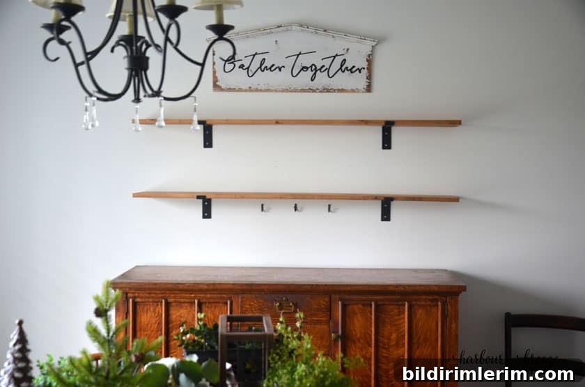 Winter Shelf Decorating Ideas: Proven Styling Tips 3 Empty wall shelves provide a clean slate to start with when decorating shelves.