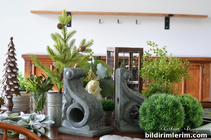 Winter Shelf Decorating Ideas: Proven Styling Tips 4 Gather together farmhouse decor items that you may want to use for the shelves.