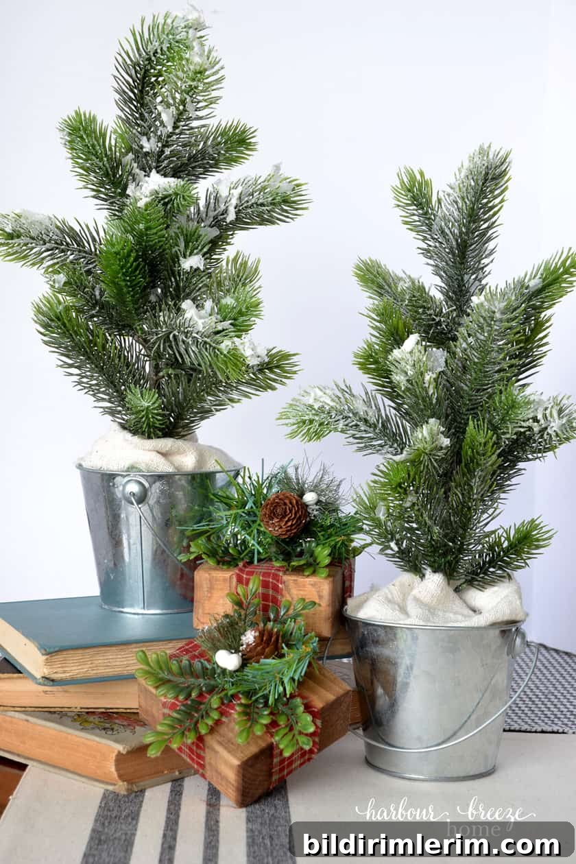 DIY Mini Flocked Christmas Tree Tutorial 7 diy flocked christmas tree minis
