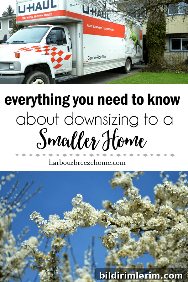 Downsizing to a Smaller Home| Are you considering downsizing to a smaller home? Or perhaps trying to convince your aging parents to do so? Here are some of the best tips and practical advice for the process.#moving #smallspaces #retirement #emptynest