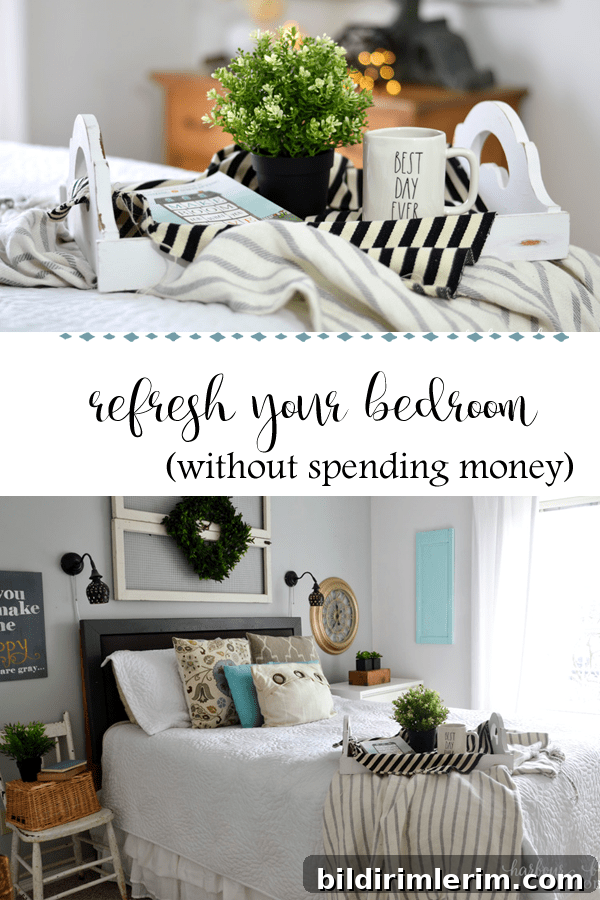 January Bedroom Makeover: Calm, Fresh Ideas 2 Refresh your bedroom | Use these simple tips to tidy up and refresh your bedroom space. With home decor, organization, & tidying up tips, you'll feel like you have a brand new space again ~ without spending much (or no!) money! #refresh #bedrooms #tidy #konmarie #konmariemethod