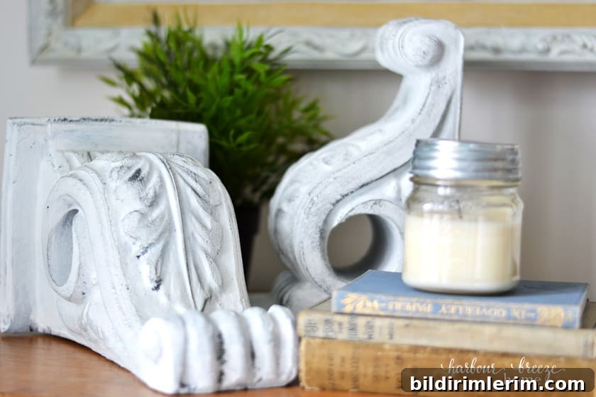 How to Make Farmhouse-Style Painted Foam Corbels 3 Painted Foam corbels in farmhouse style