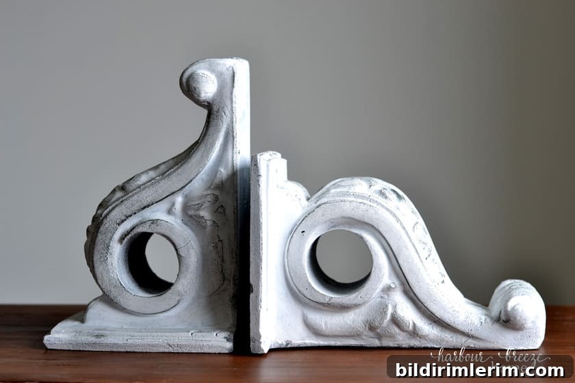 How to Make Farmhouse-Style Painted Foam Corbels 8 finished white painted corbels in farmhouse style