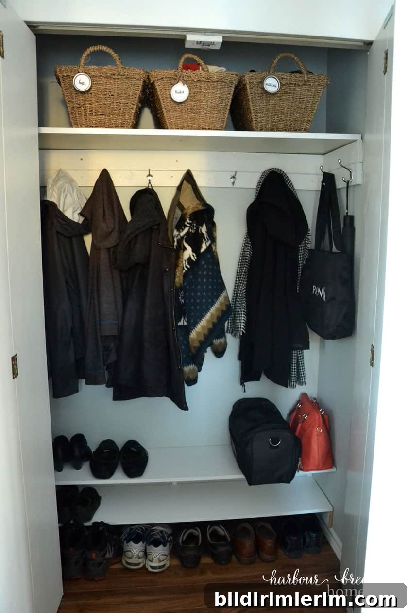 5 Ways to Add Farmhouse Charm to a Small Entryway Closet 5 img 13454 4