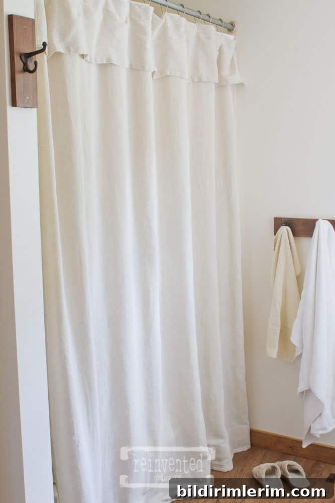 Homestyle Gathering 4: Family Recipes and Community Event 6 Drop cloth shower curtain DIY