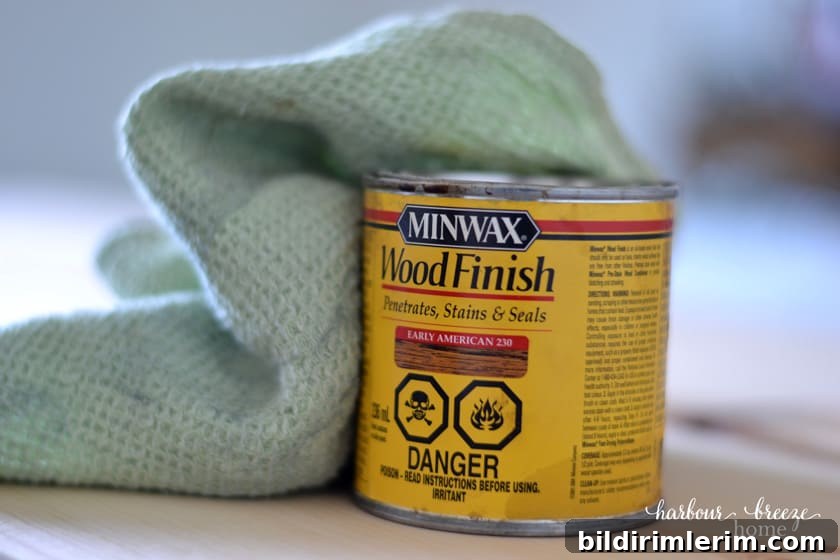 minwax wood stain used for turnbuckle shelves