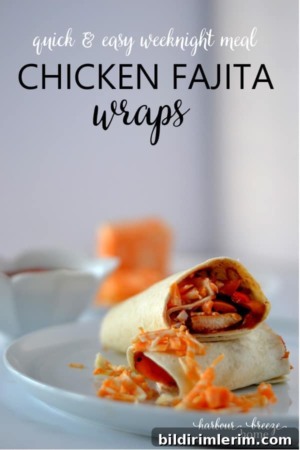 Chicken & Pepper Fajita Wraps