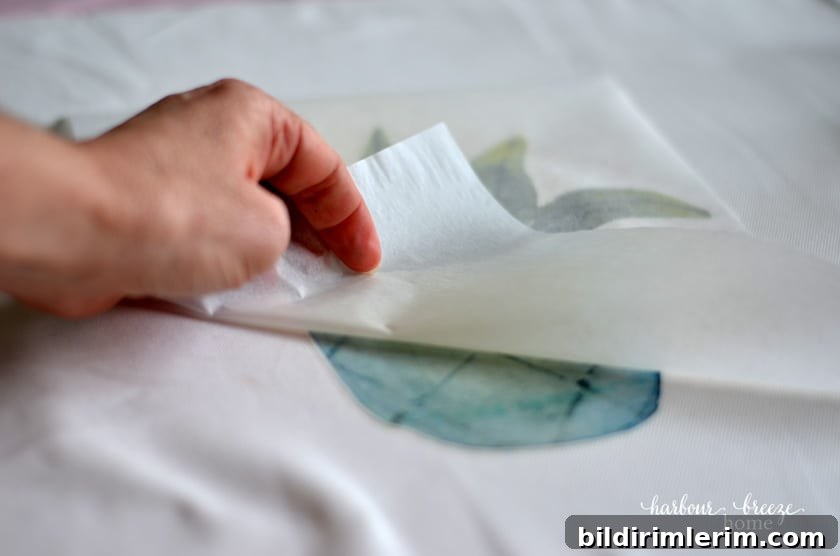 how to use Avery iron on transfers for Spring throw pillows