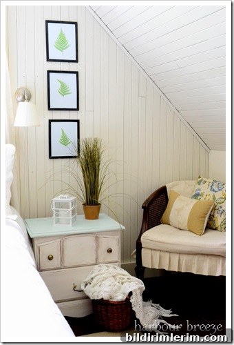 aqua nightstand vignette
