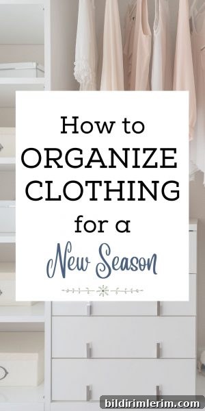 Organized closet and folded clothes