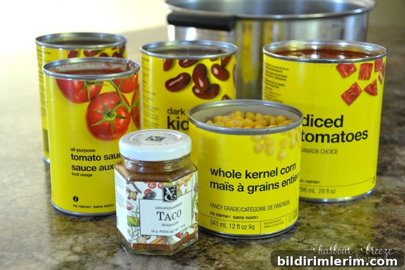 Taco Soup Ingredients