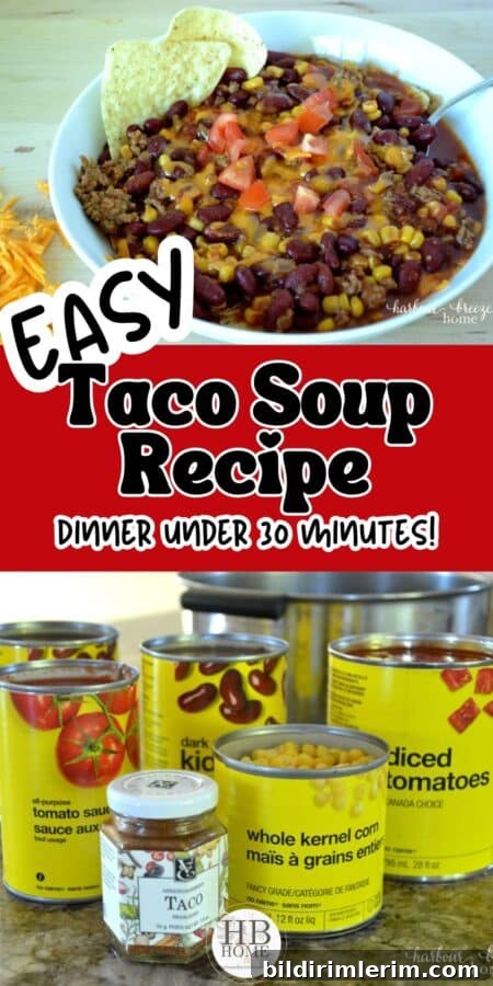 Taco Soup - pin image