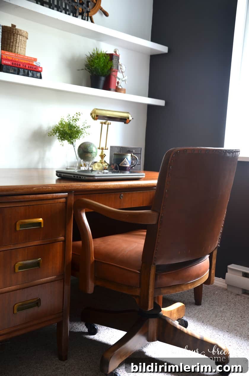 Rustic Office Desk and chair