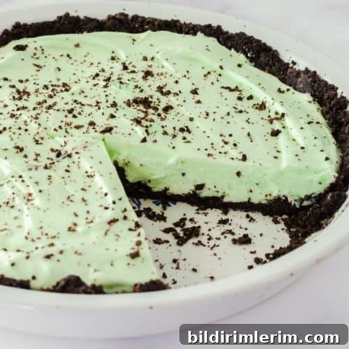 Grasshopper pie in a pan