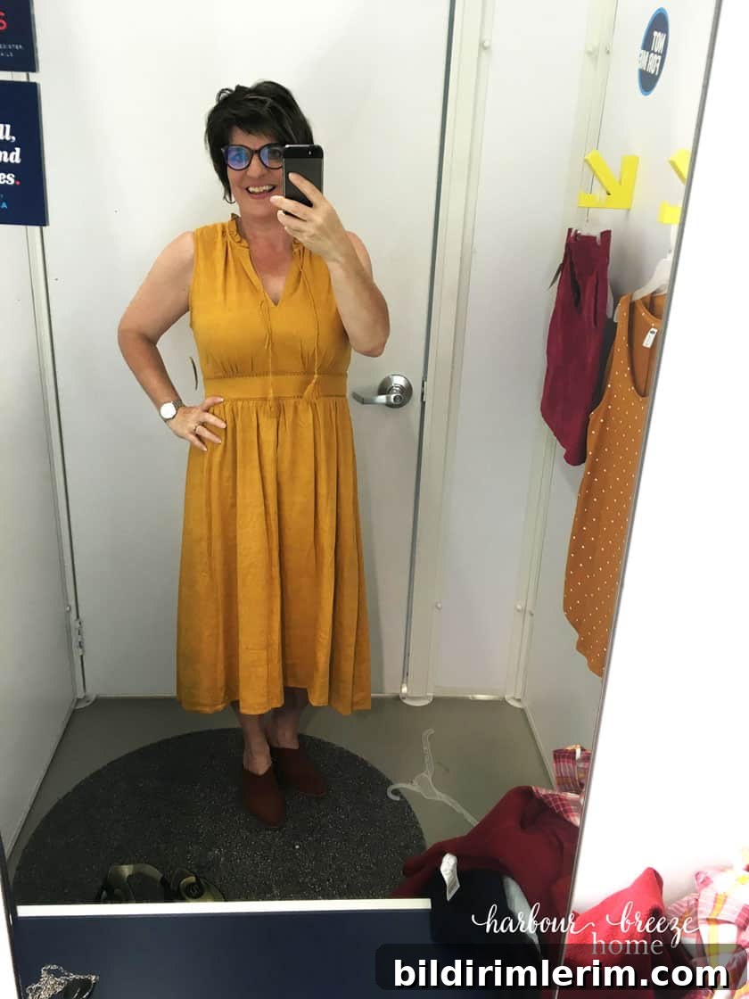 Old Navy mustard colored dress