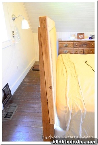 side of headboard construction