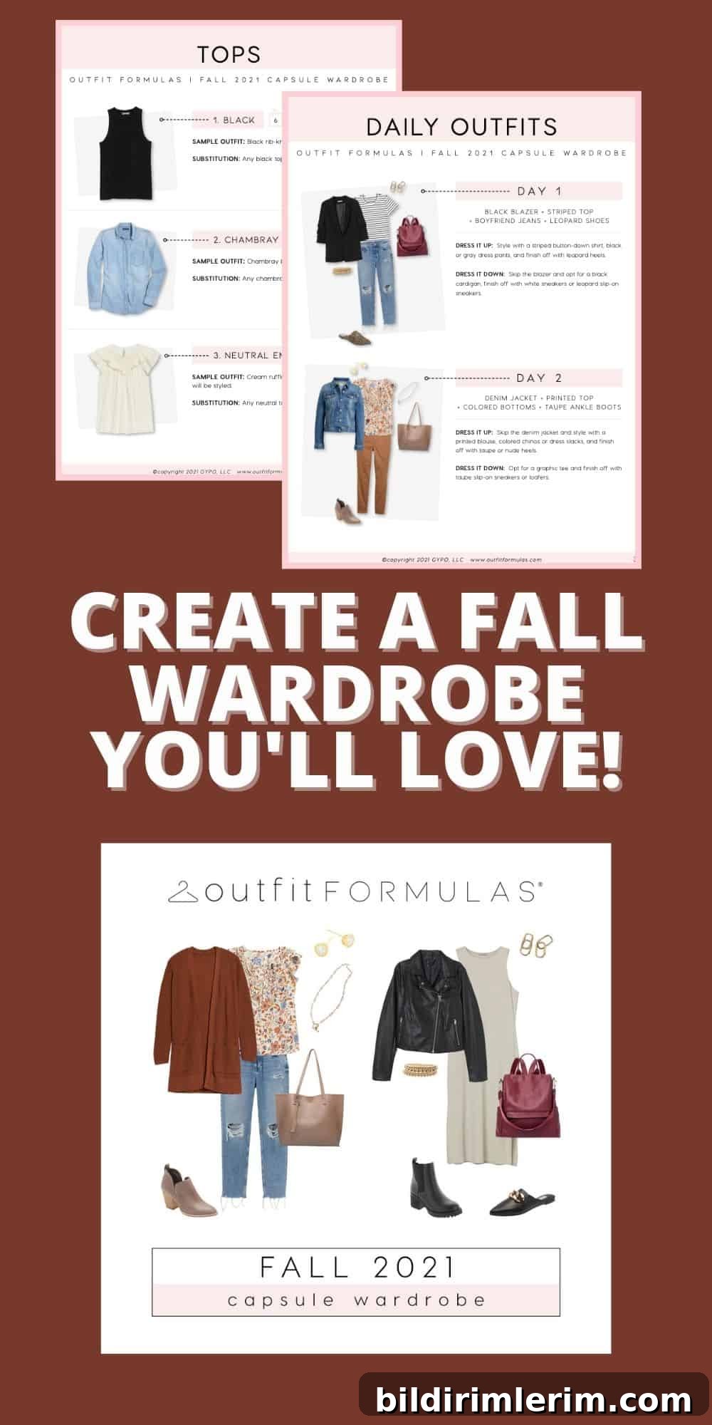 Fall Capsule Wardrobe outfit formulas guide