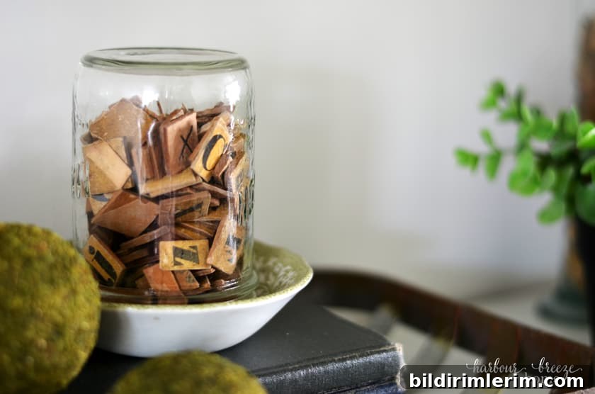 Vintage decor with mason jars