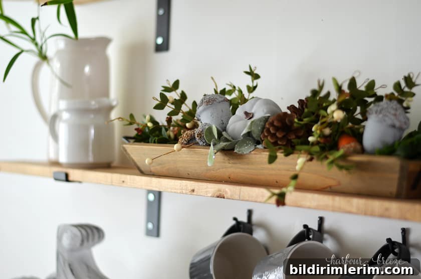 Decor on Farmhouse Shelves